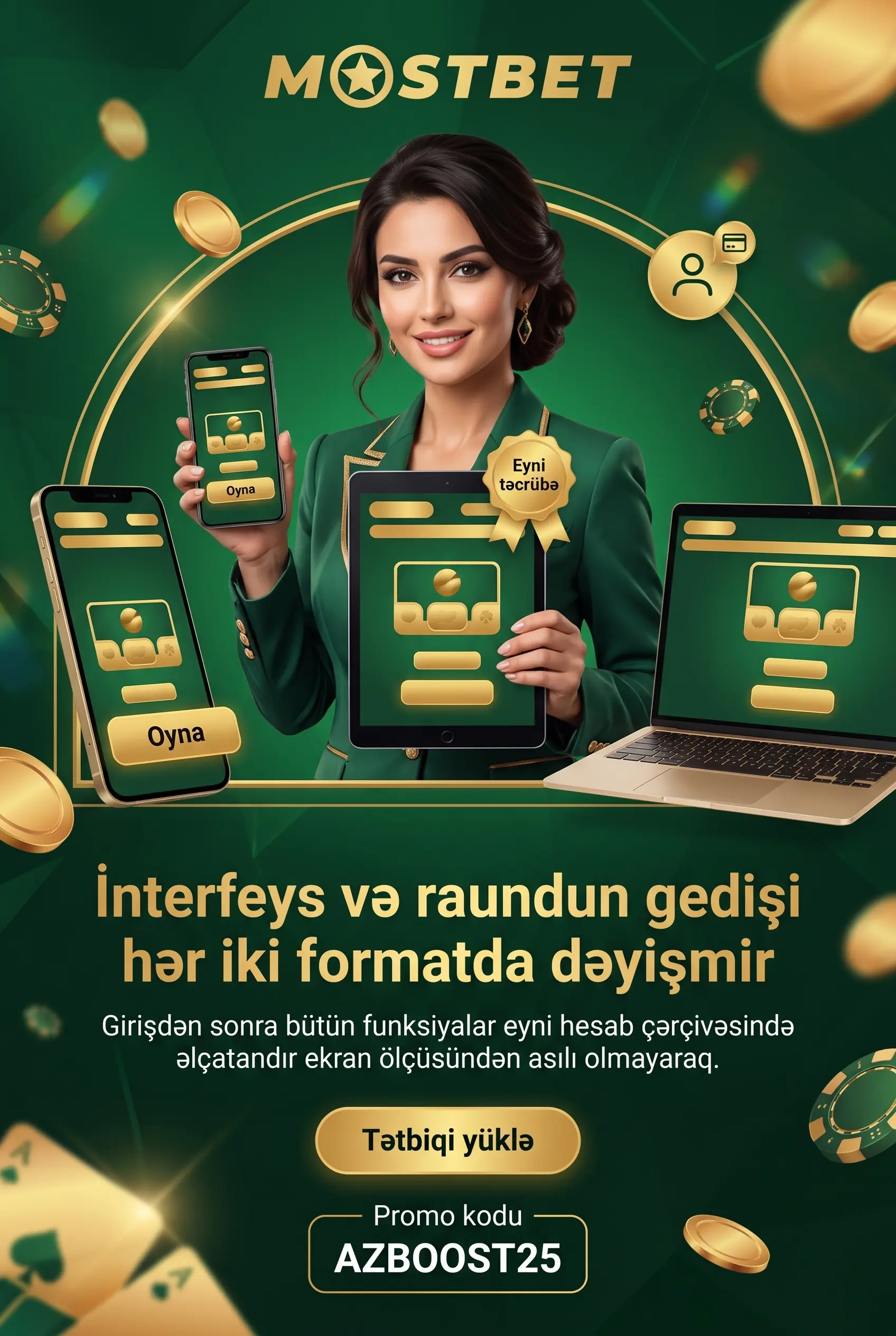 Aviator oyununun tətbiqdə və mobil brauzerdə açılması