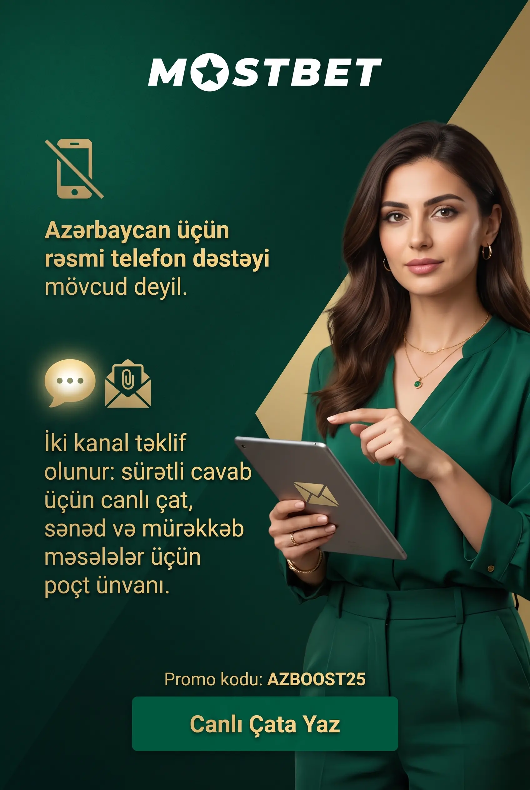 Mostbet əlaqə nömrəsi varmı